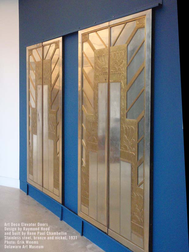 Art Deco Elevator - Design by Raymond Hood and built by Rene Paul Chambellin