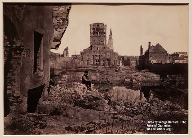 Click to enlarge - the Ruins of Charleston South Carolina by George Barnard The Ruins of Charleston South Carolina by George Barnard