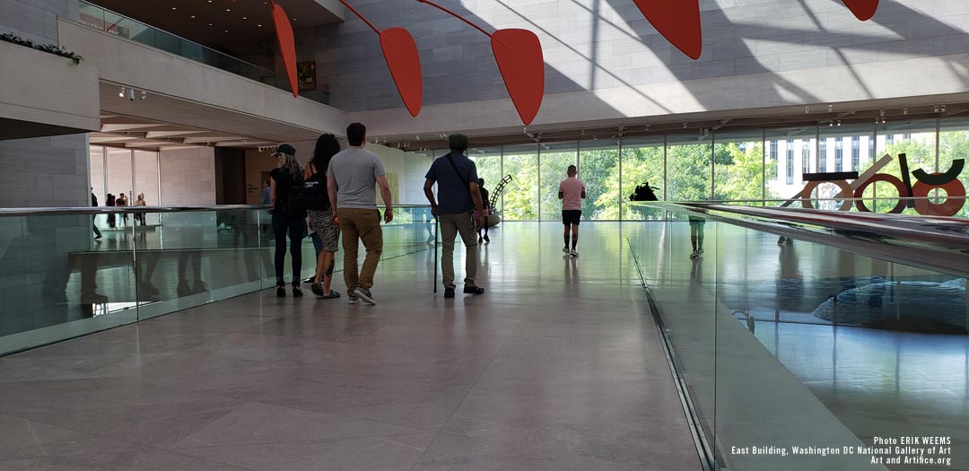 Inside the East Building walking to the exit - National Gallery of Art Inside the East Building walking to the exit - National Gallery of Art