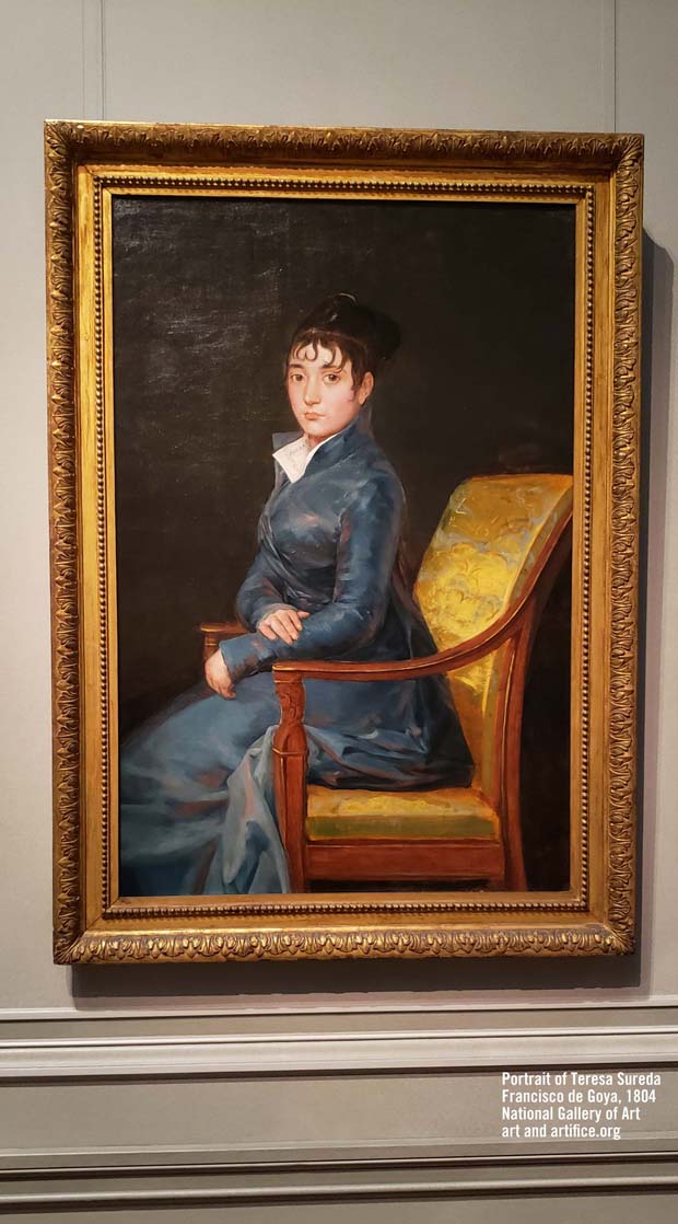 Framed portrait of Teresa Sureda